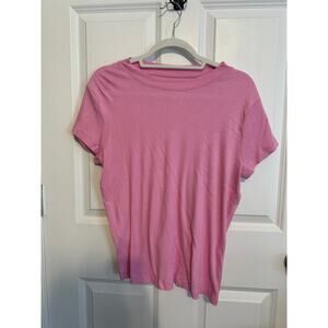 A New Day Short-Sleeved Pink Ribbed Tee Shirt XL